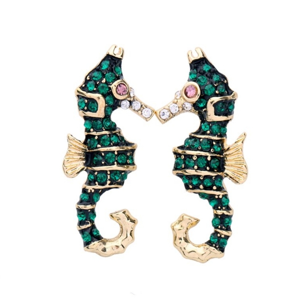 Crystal Seahorse Earrings